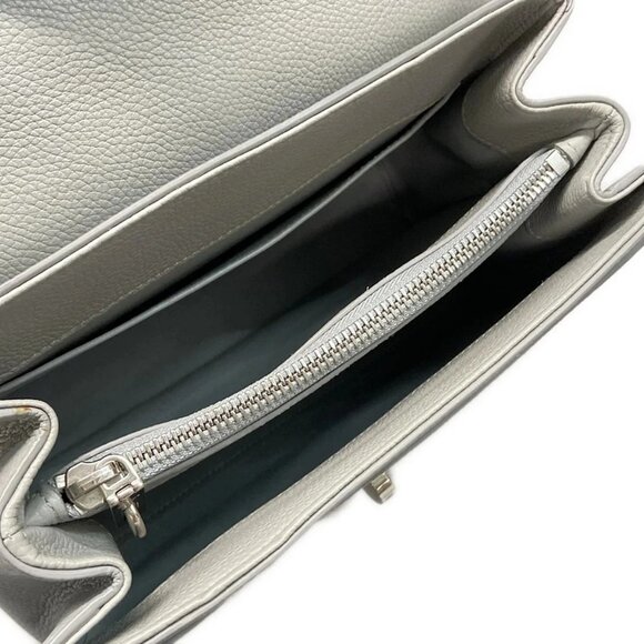 CELINE 16 (Sez) Light gray Leather Handbag - Picture 11 of 15